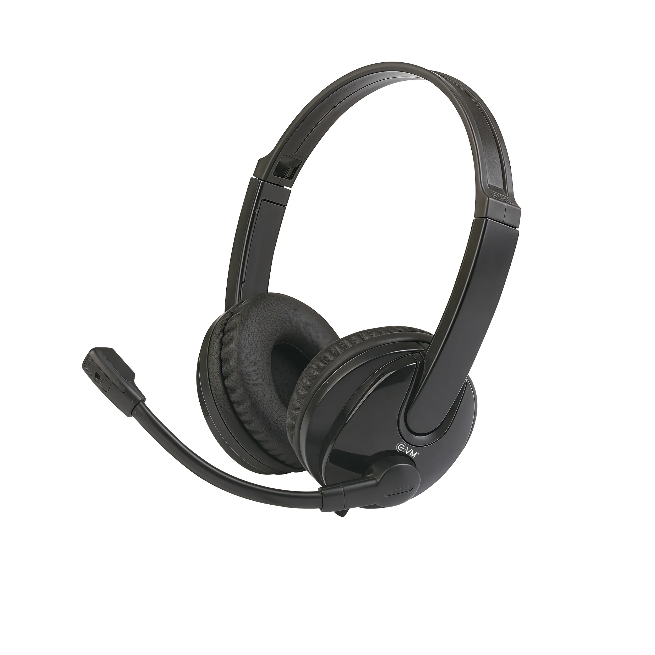 EVM Wired Headphone With Mic EnClassic Black view 2